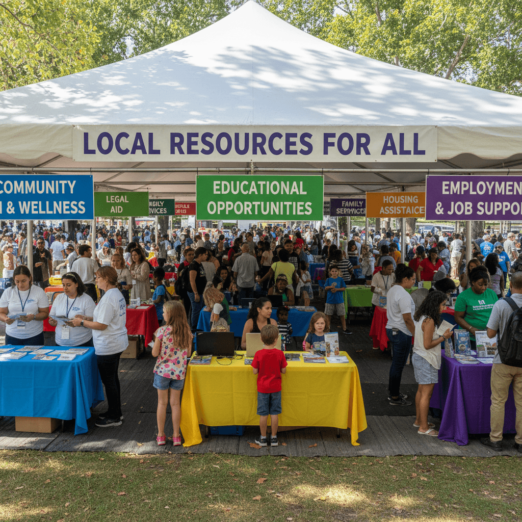 Resource fair connecting families with local services and support